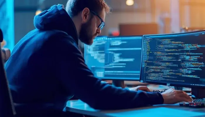 DevOps engineer at work