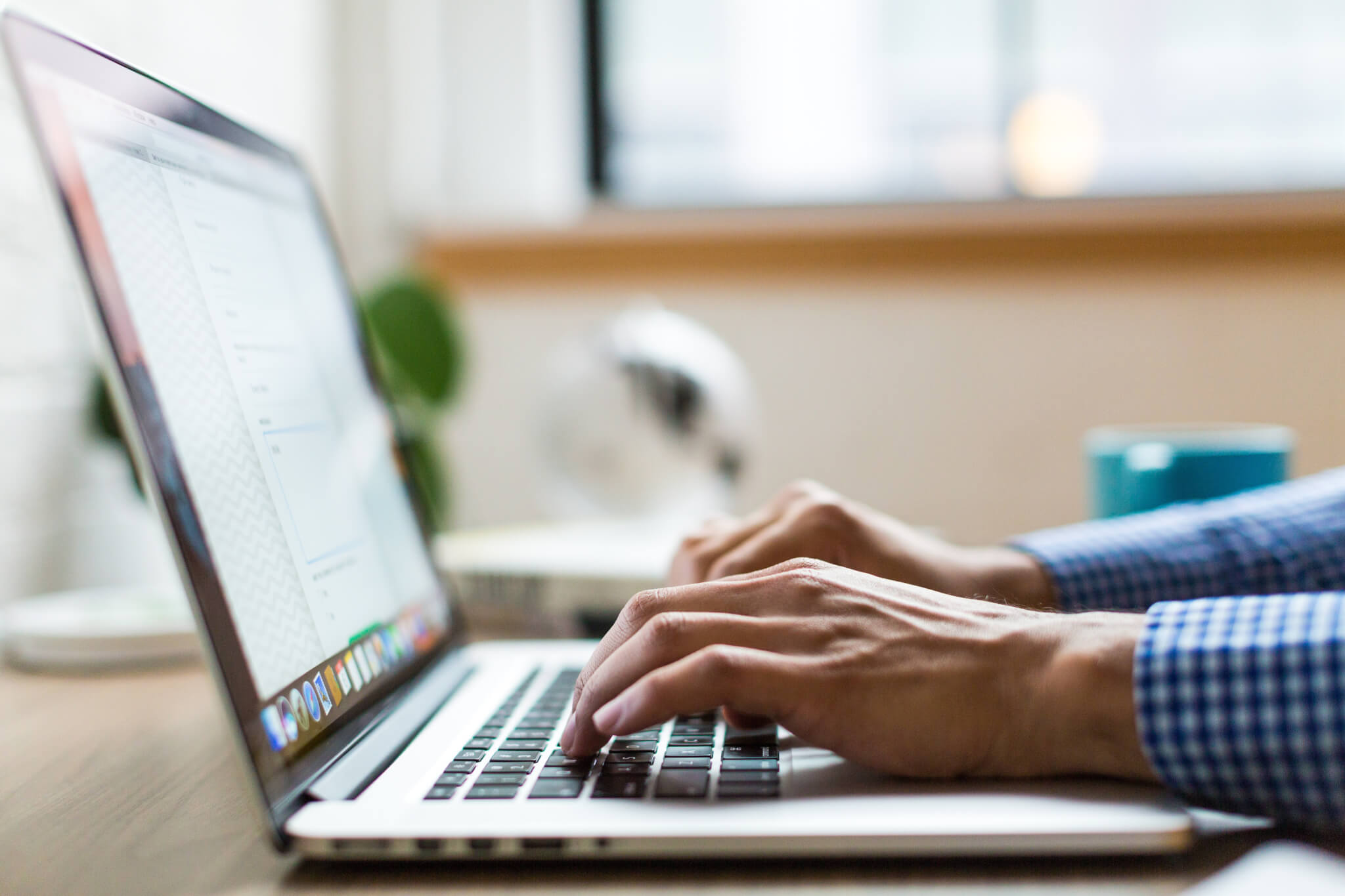 Business professional working with technology